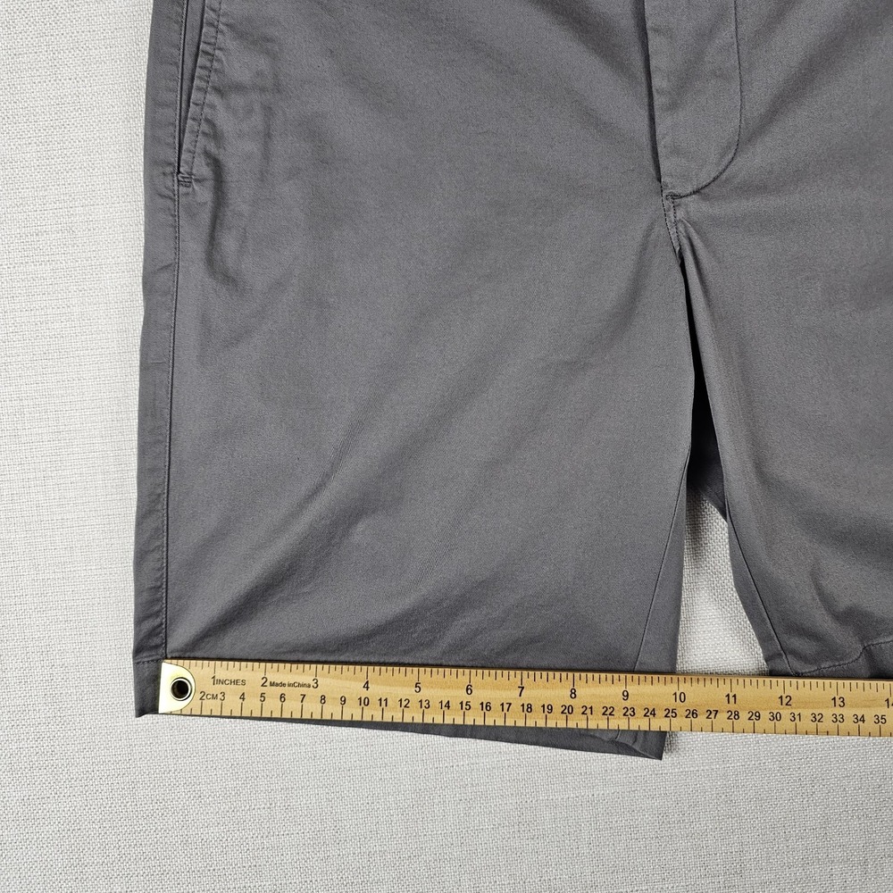 J Crew Shorts Mens 32 Gray Flex Chino 9" Inseam Stretch Preppy Casual NWT - Picture 6 of 11